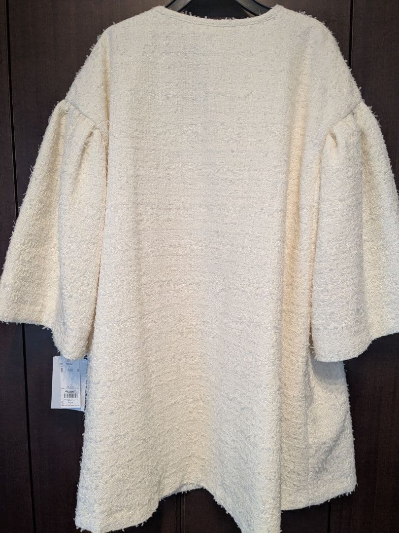 新品　CELFORD　ツイードフレアコート　アイボリー