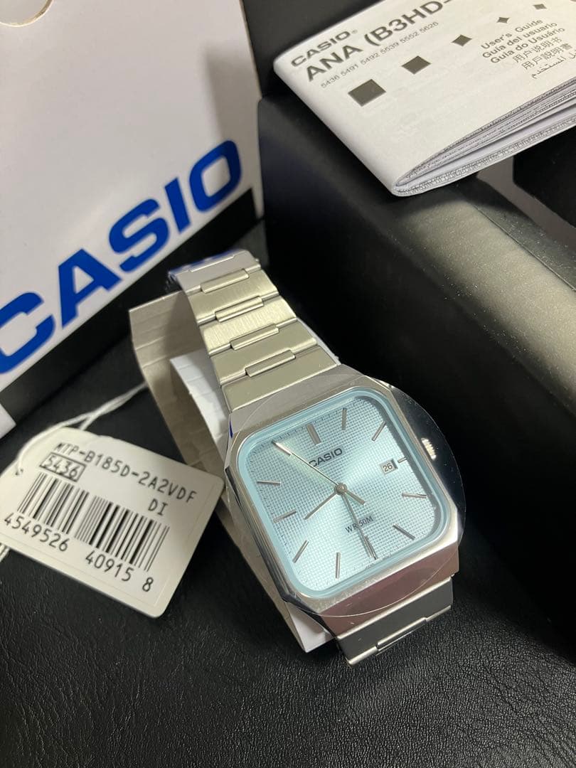 新品 箱あり CASIO MTP-B185D 2A2Vアイスブルー mtp - メルカリ