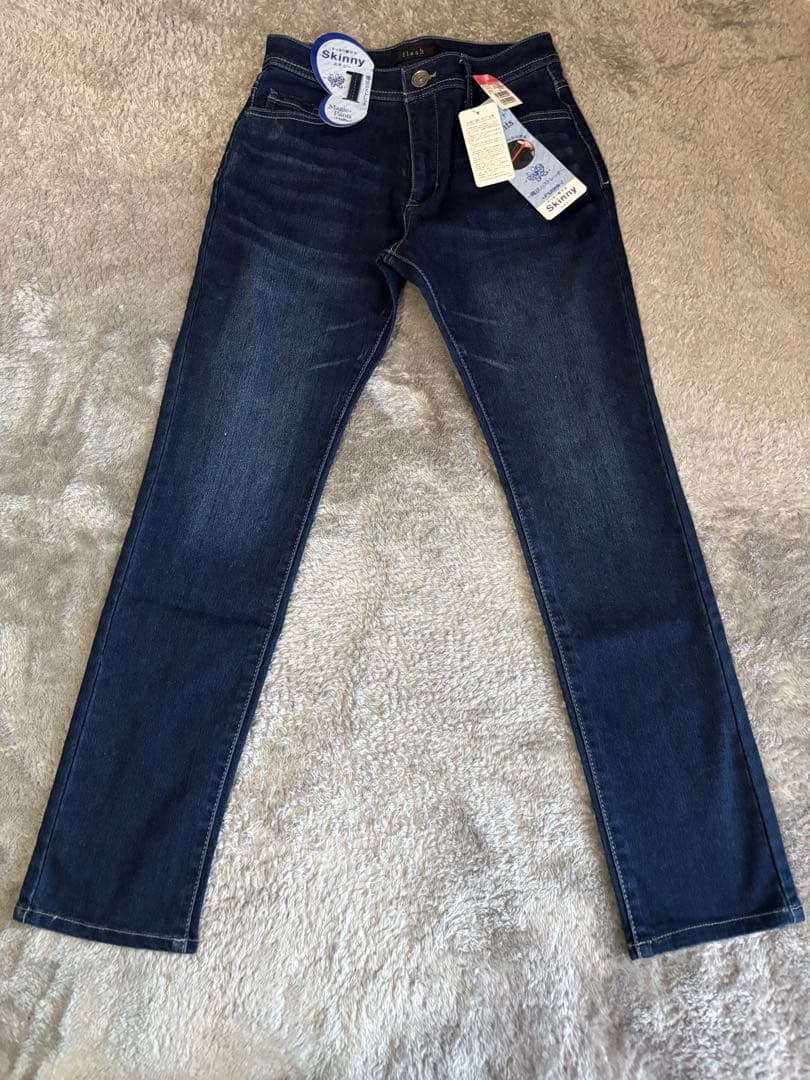 flash スキニーデニム ダークブルー サイズ67㎝ - メルカリ