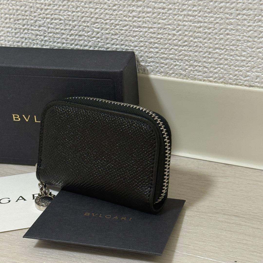 【未使用保管品】BVLGARI ブルガリ ブラックレザー スマートキーケース