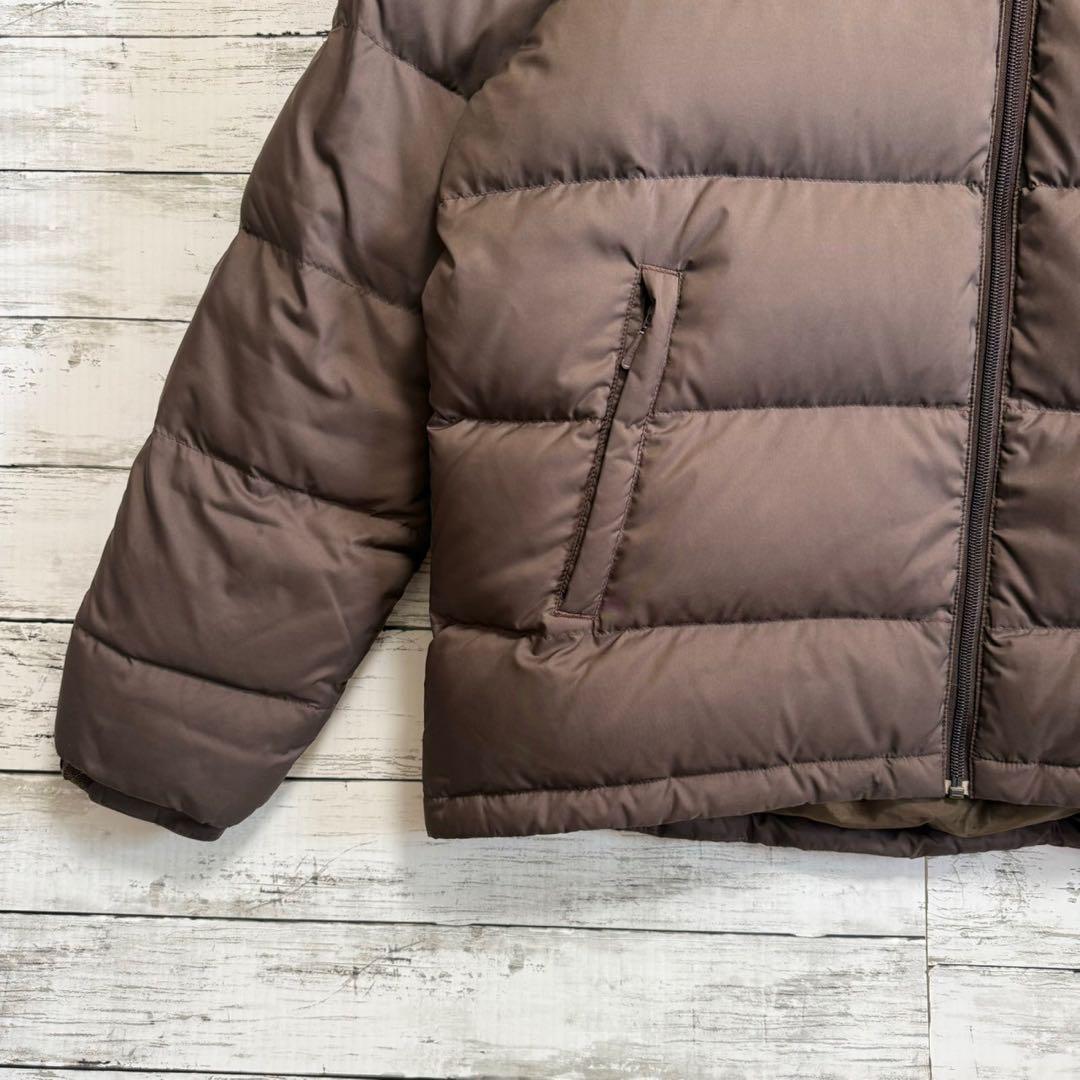 【希少XL】ナイキ☆刺繍ロゴ ダウンジャケット☆人気カラー ブラウン897