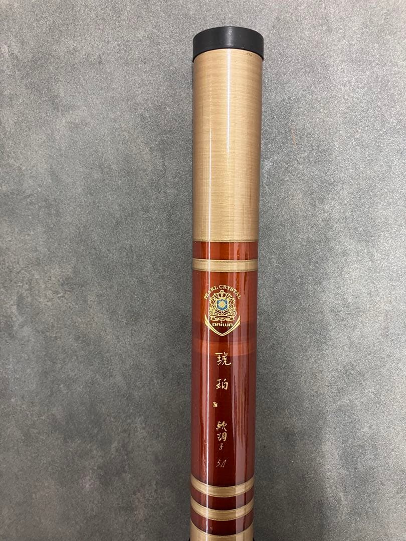 美品レア！Daiwa 渓流竿 琥珀 軟調子 54 ダイワ 17本継 ケース付き