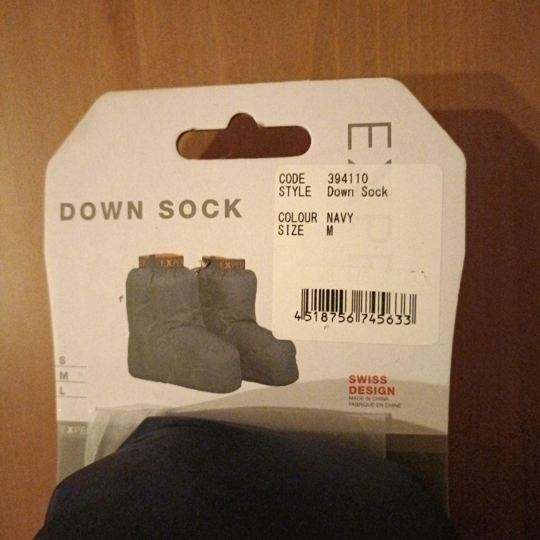 EXPED ダウンソックス ダークブルー