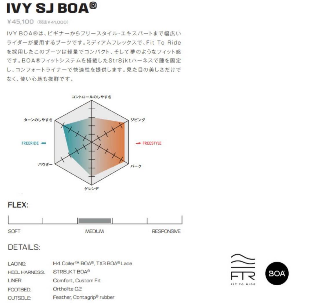 サロモン　SALOMON IVY SJ BOA スノーボードブーツ