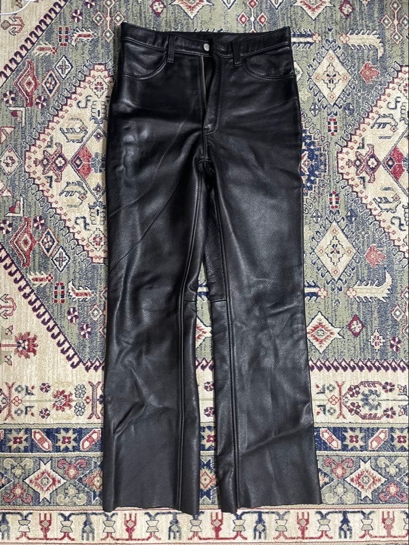 B*e様 KADOYA Black Leather Pants