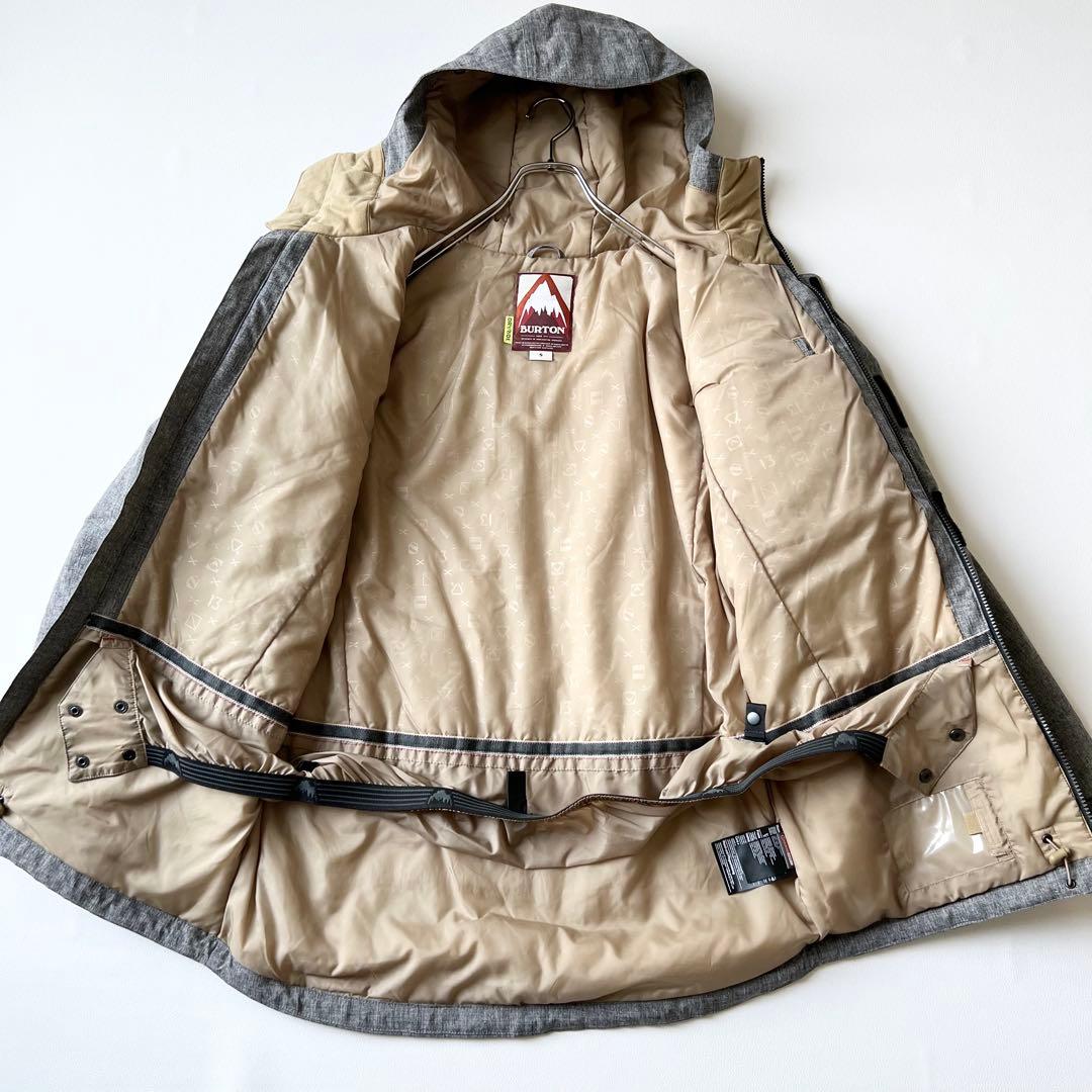 3251【美品】バートン　ジャケット 無地 COVERT サーモライト グレー