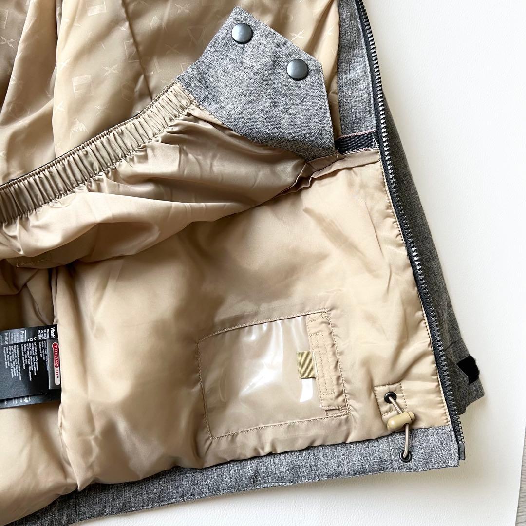 3251【美品】バートン　ジャケット 無地 COVERT サーモライト グレー