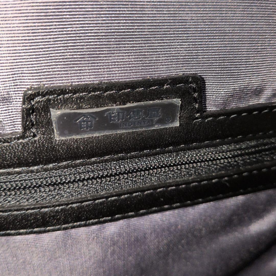 印傳屋 ローズ柄 リュック バックパック ブラック2WAY