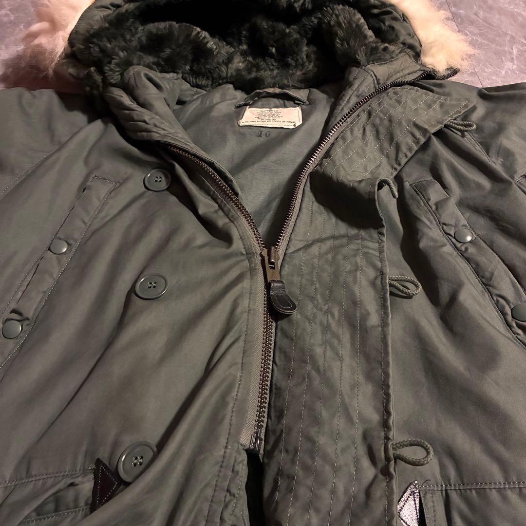 【希少】80s USミリタリー N-3B 米軍本物 フライトジャケット M