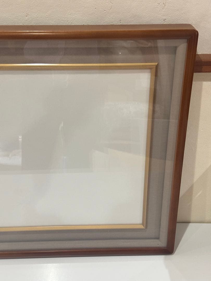 【大型・美品】勲三等瑞宝章 勲記 額縁のみ 木製枠 勲章額 叙勲額