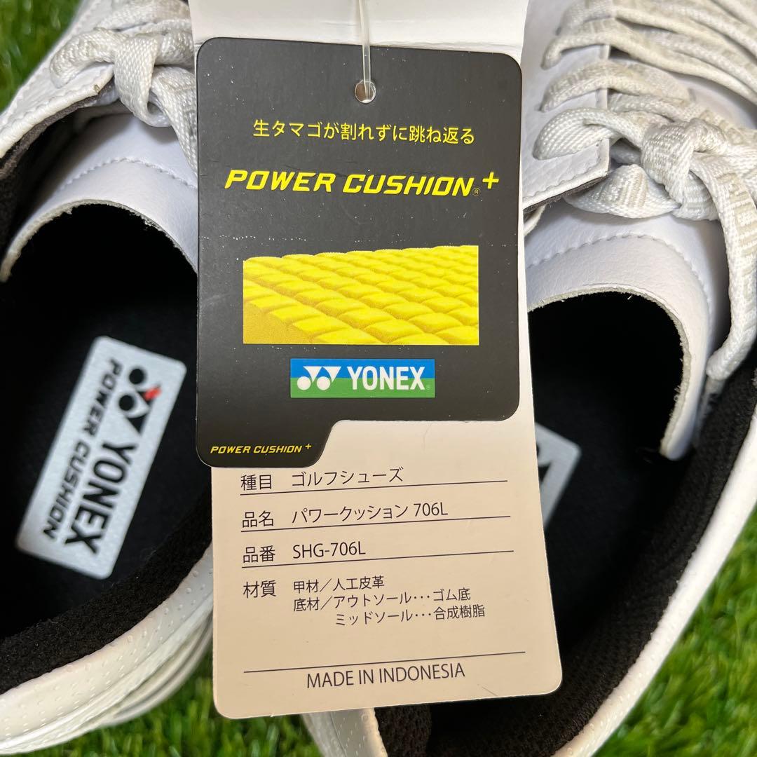 【新品】YONEX スパイクレス⭐︎パワークッションゴルフシューズ24㎝キラキラ付
