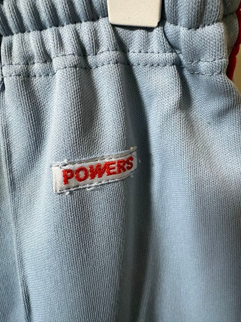 POWERS 80年代ジャージ上下セット 水色/赤 sサイズ - メルカリ