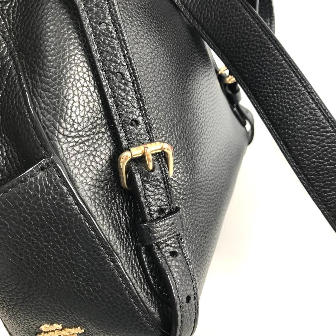 コーチ バックパック ブラック レザー ブラック リュック 31032