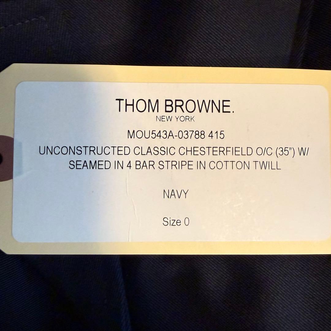 新品未使用品 Thom Browne 4 バー オーバーコート サイズ0