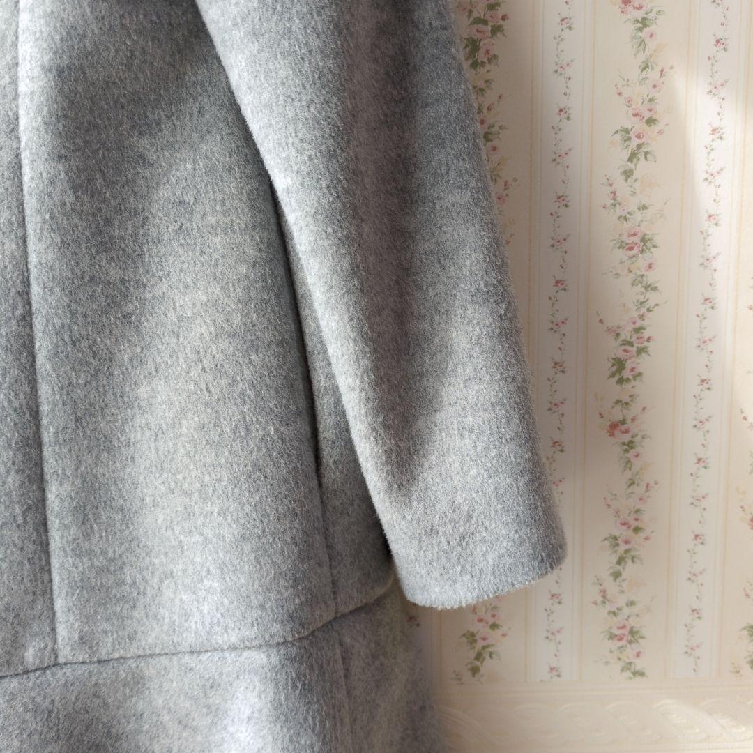 【美品】エムズグレイシー M'S GRACYコート 38 グレー