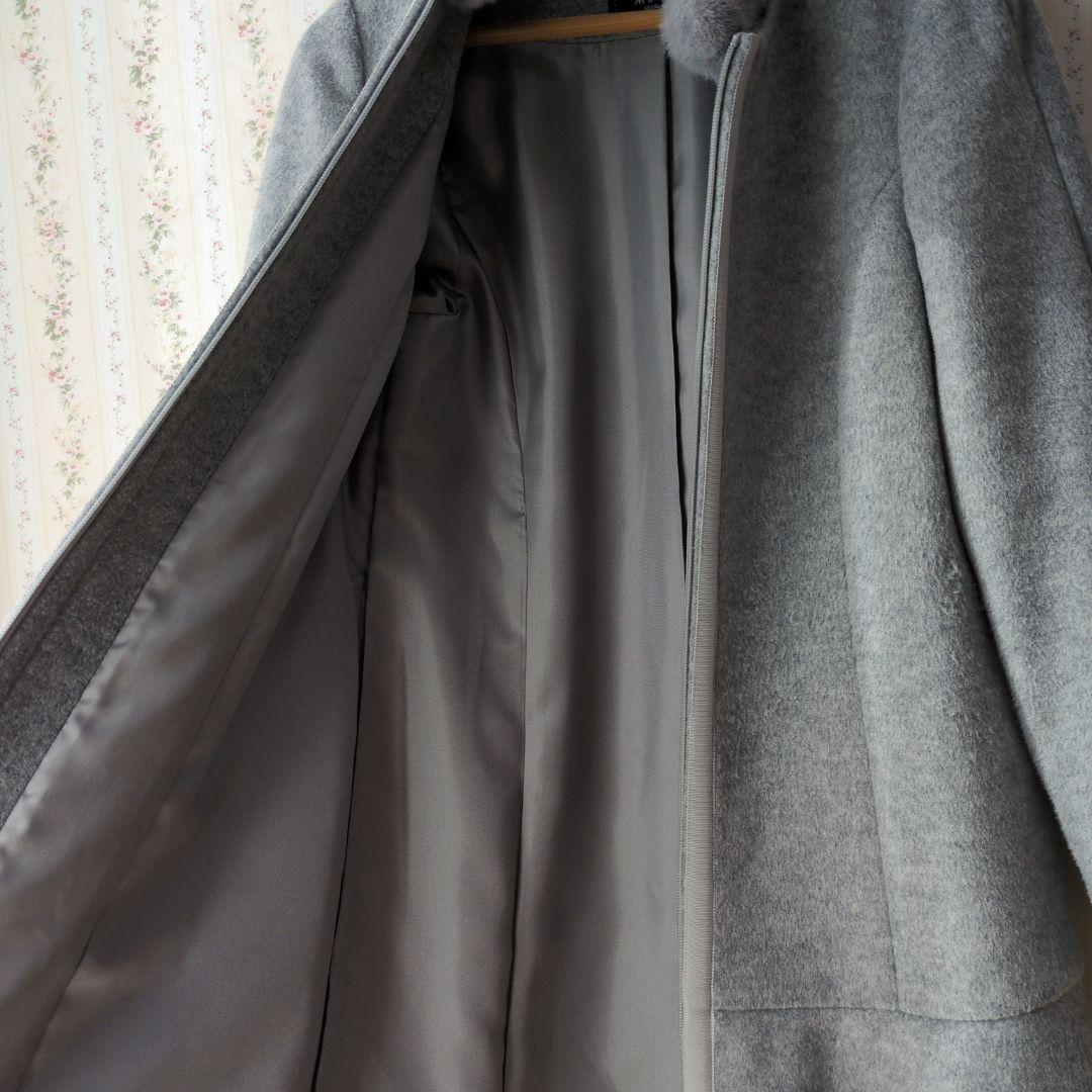 【美品】エムズグレイシー M'S GRACYコート 38 グレー