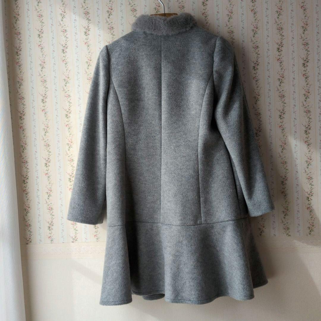 【美品】エムズグレイシー M'S GRACYコート 38 グレー