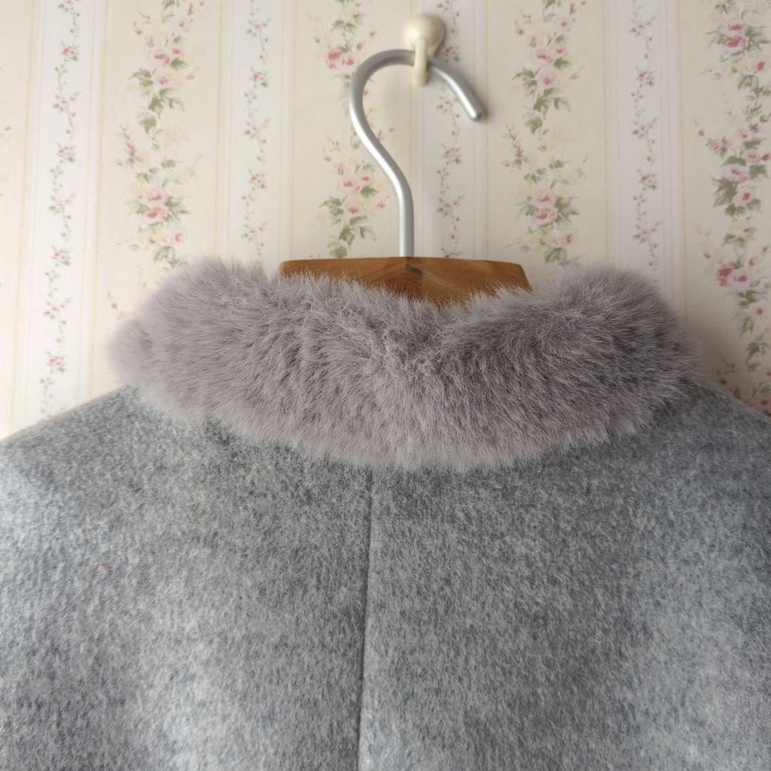 【美品】エムズグレイシー M'S GRACYコート 38 グレー