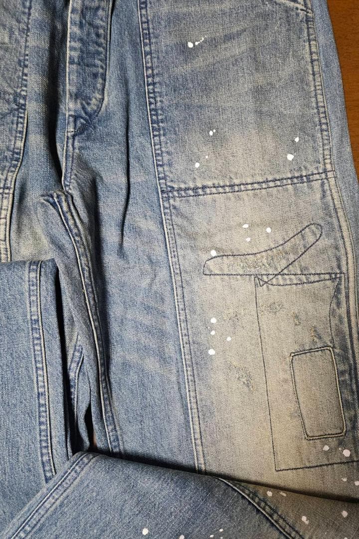 セイレン【新品未使用】DOUBLE RL ダメージデニム33