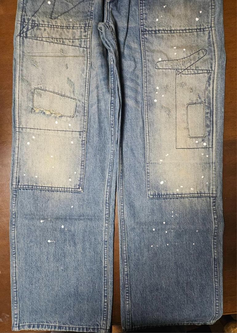 セイレン【新品未使用】DOUBLE RL ダメージデニム33