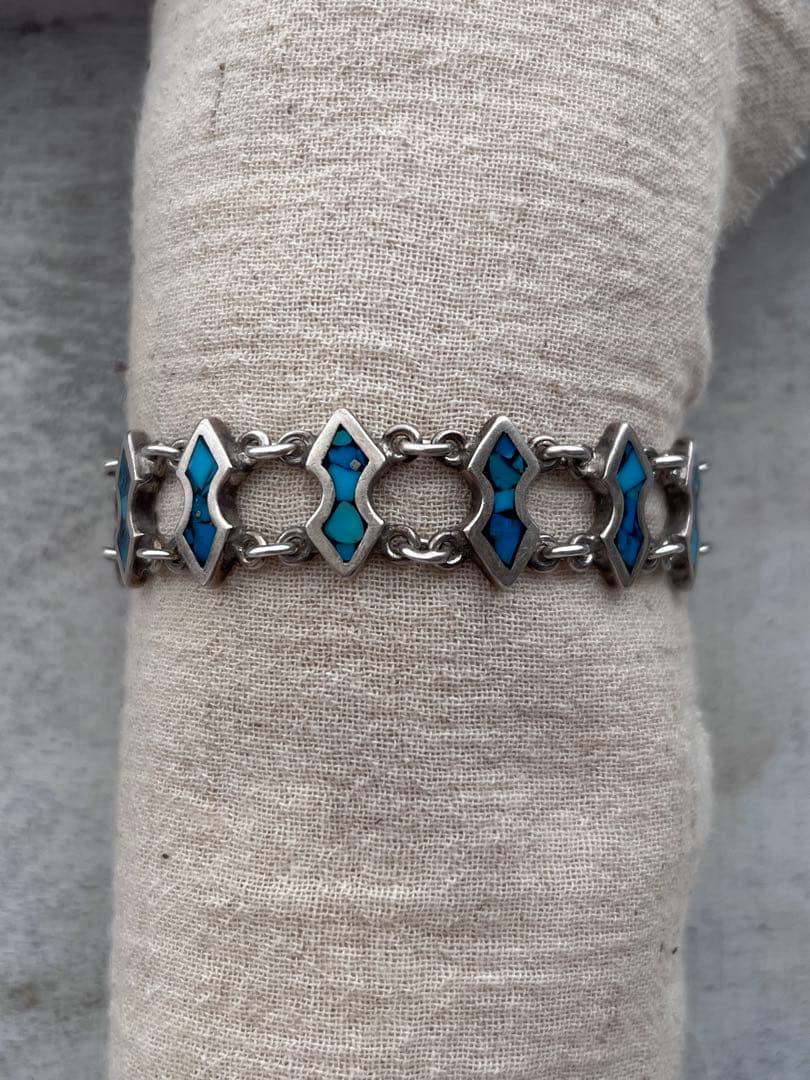special silver メキシコ　シルバー　ブレスレット　ターコイズ