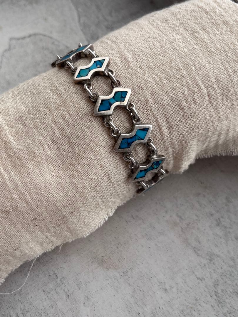 special silver メキシコ　シルバー　ブレスレット　ターコイズ
