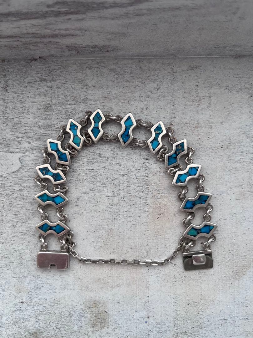 special silver メキシコ　シルバー　ブレスレット　ターコイズ