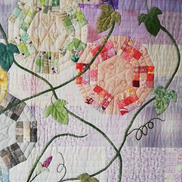 パッチワークタペストリー　大判　ハンドメイド