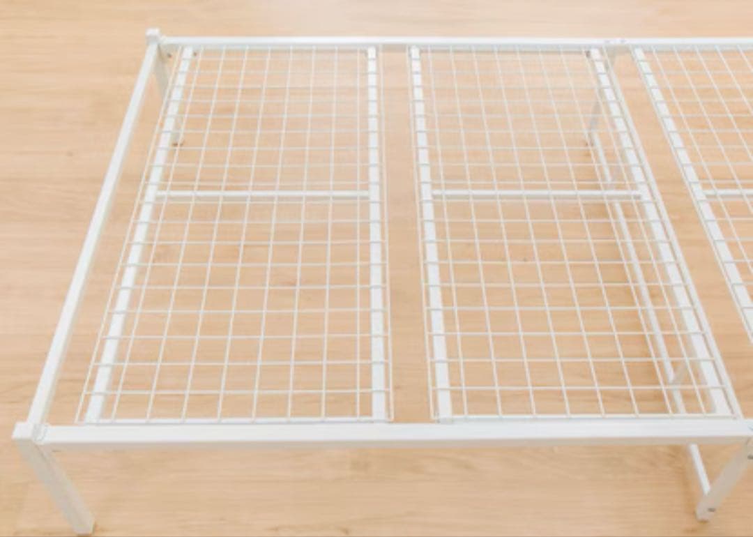 ニトリ シングルベッド ホワイト コンセント付き棚有り