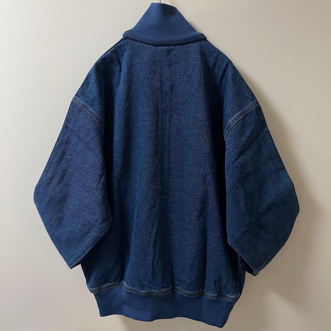 新品3XL】アディダス　デニムジャケットファイヤーバードトラック インディゴブル
