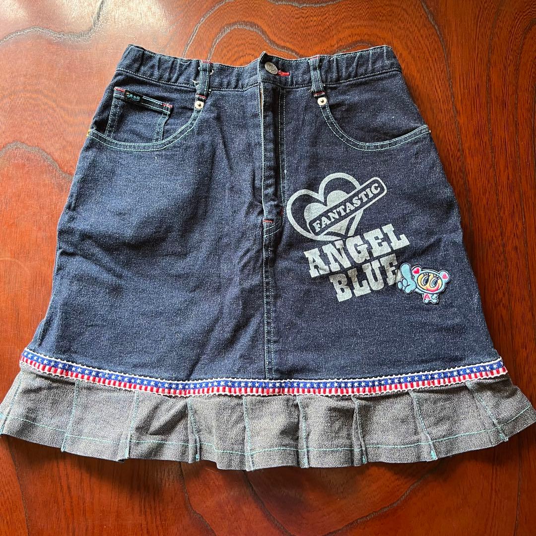 エンジェルブルー 中村くん 平成レトロ デニムスカート - メルカリ
