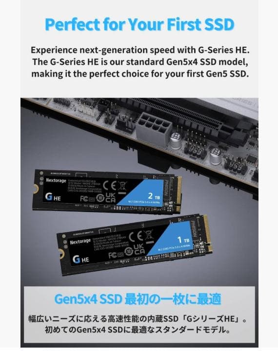 Nextorage 1TB M.2 SSD NSHSE-ZTBAN