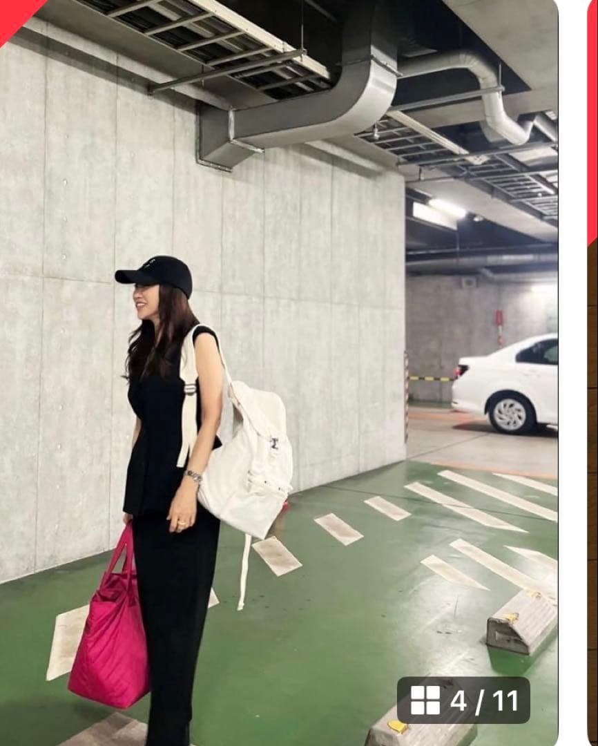 大人気神崎恵とレスポコラボリュックですLeSportsac ホワイトバックパック