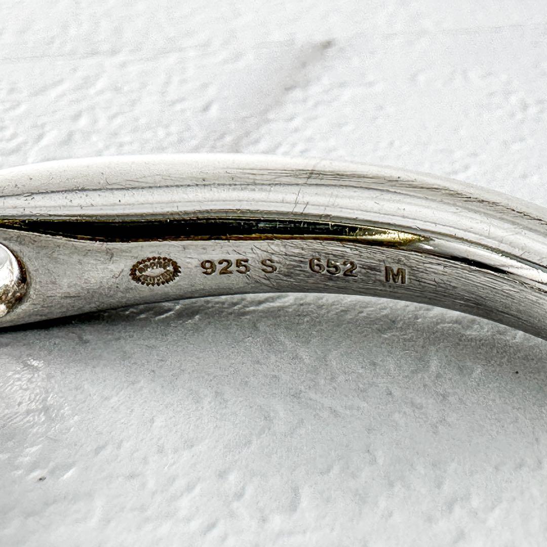  　652　リフレクト　シルバー　バングル　Mサイズ