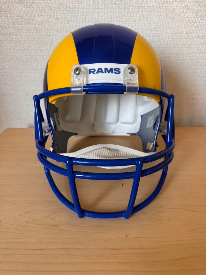 g855 ロサンゼルス ラムズ リデル スピード オーセンティック ヘルメット オーダー］リデル NFL レプリカヘルメット（1/1サイズ） ラムズ