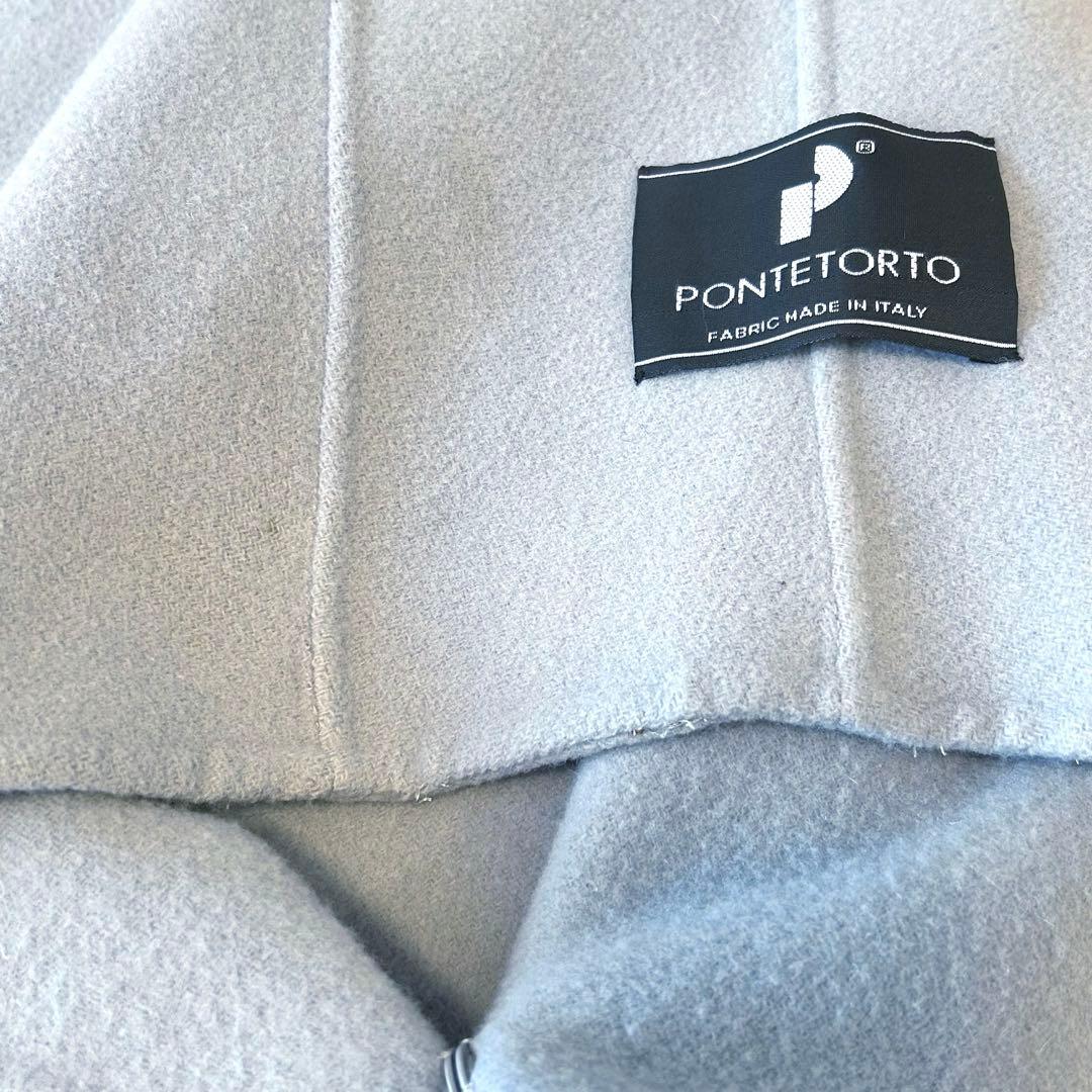 Mila owen 高級 ポンチョ PONTETORTO生地　ブルー