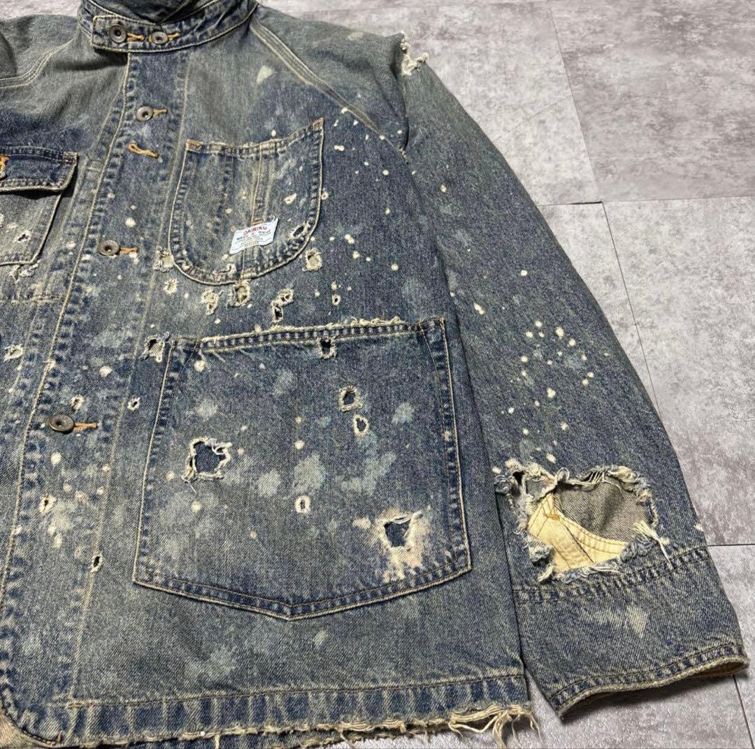 ジャケット・アウター DAIRIKU Damage Denim Cover All