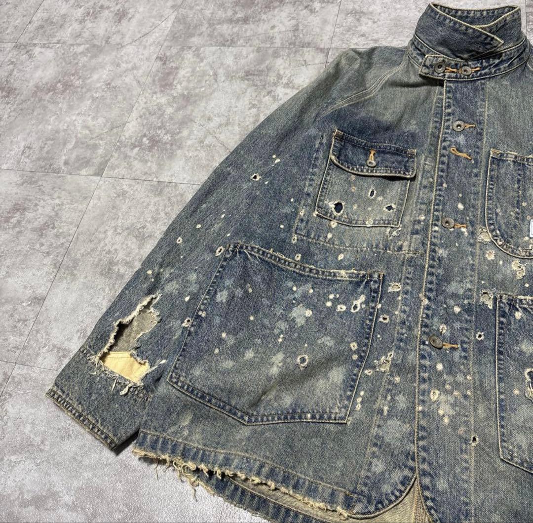ジャケット・アウター DAIRIKU Damage Denim Cover All