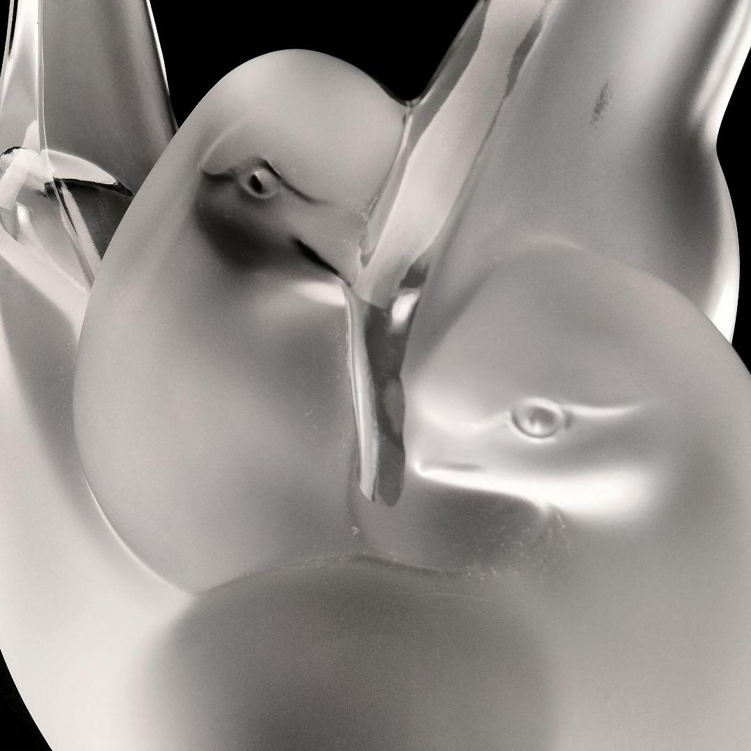 R145 ラリック シルヴィー フラワーベース 鳥 フロステッド - メルカリ