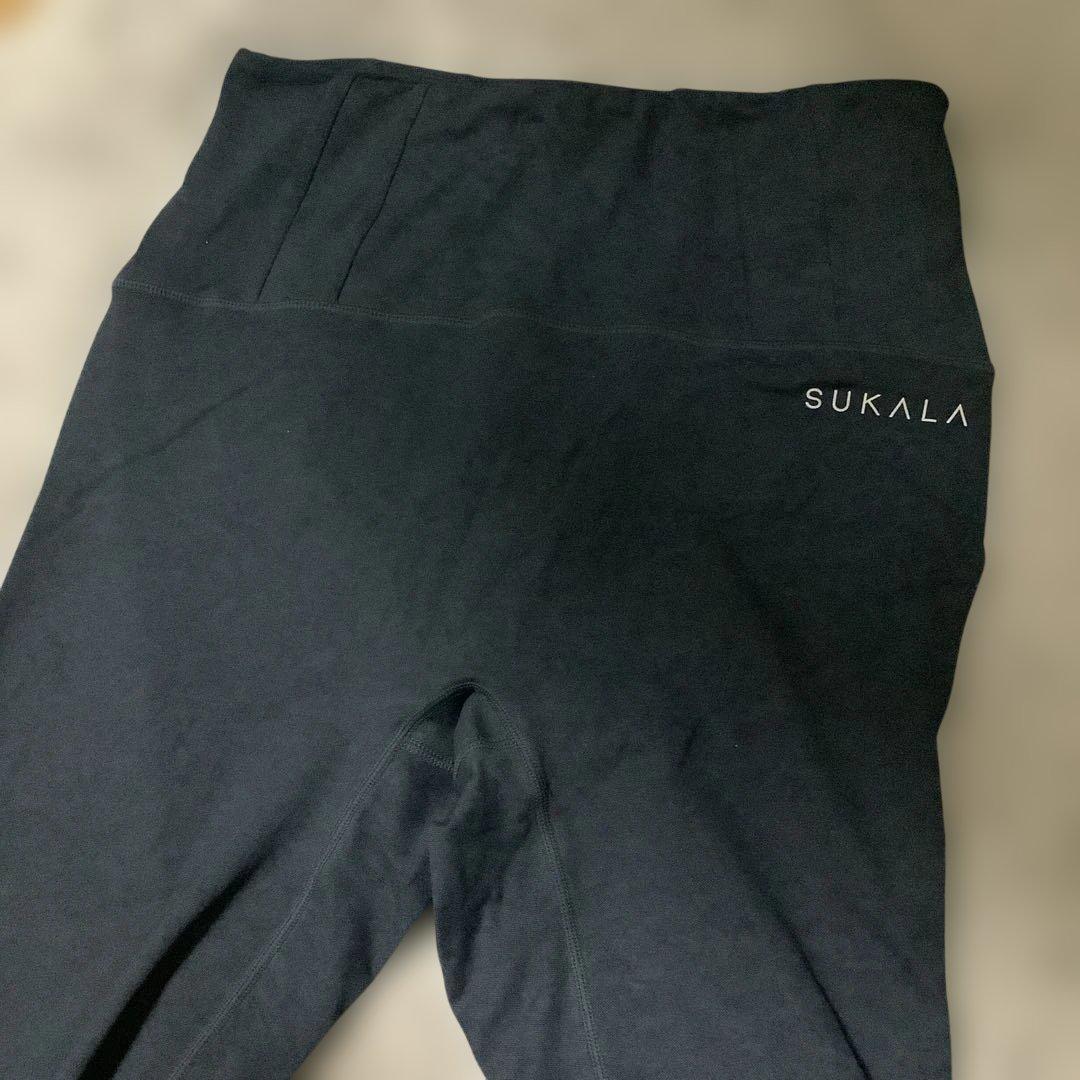 Y*様 SUKALA デニムクロスタンクトップ&デニムスリットレギンスセット M