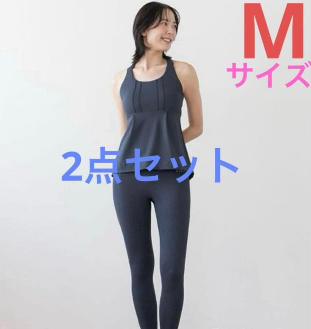 Y*様 SUKALA デニムクロスタンクトップ&デニムスリットレギンスセット M