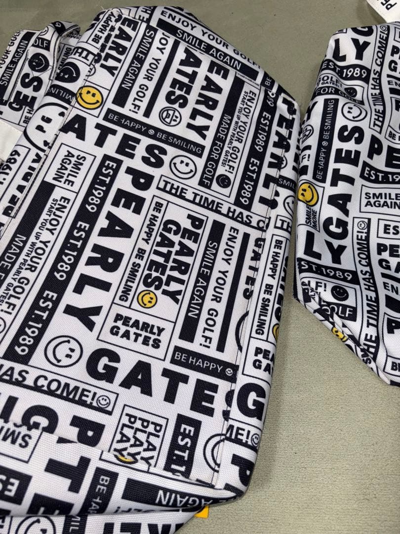 大ちゃん様専用）パーリーゲイツ、ニュースペーパー柄、ロッカーバッグ