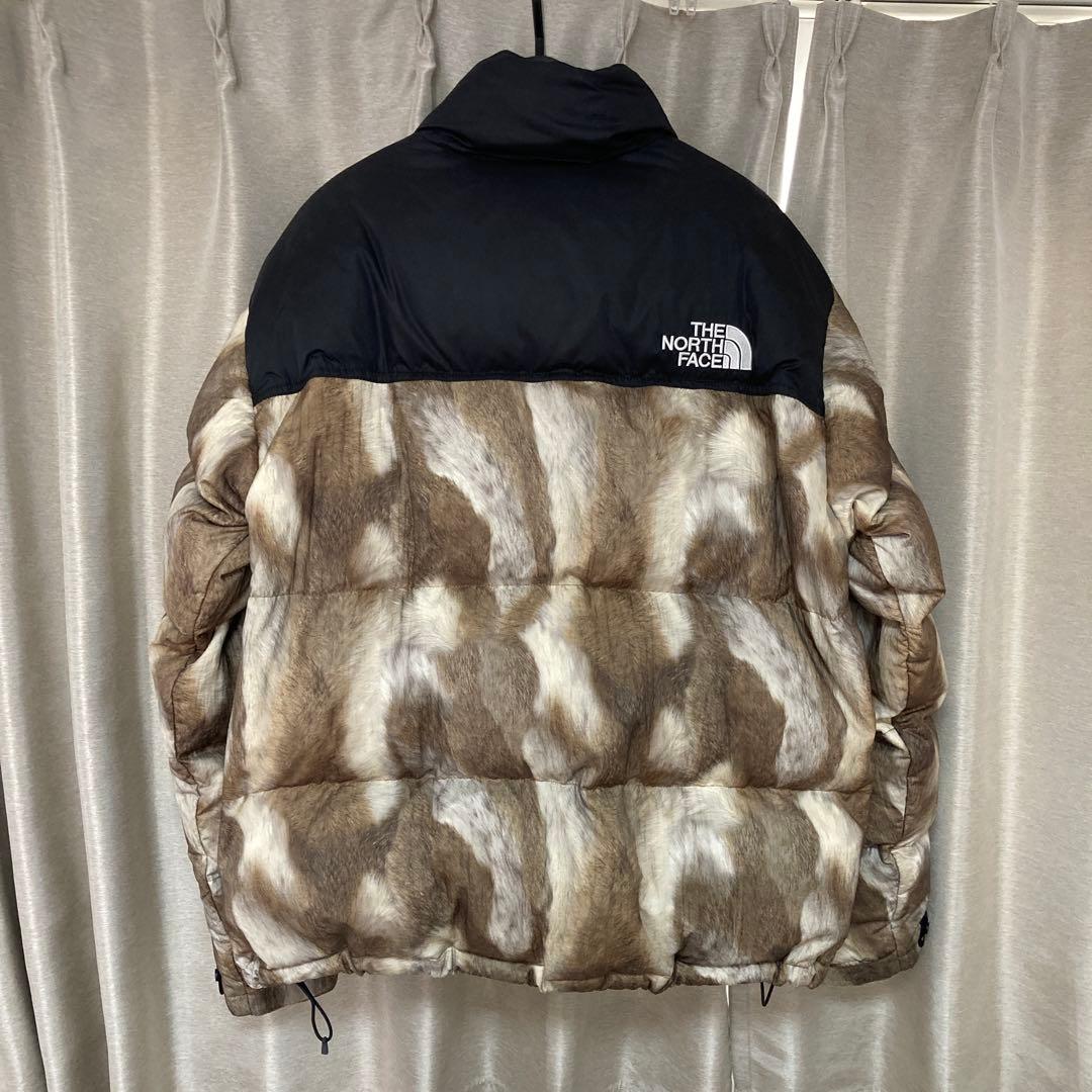 ジャケット・アウター supreme 13AW Fur Print Nuptse Jacket