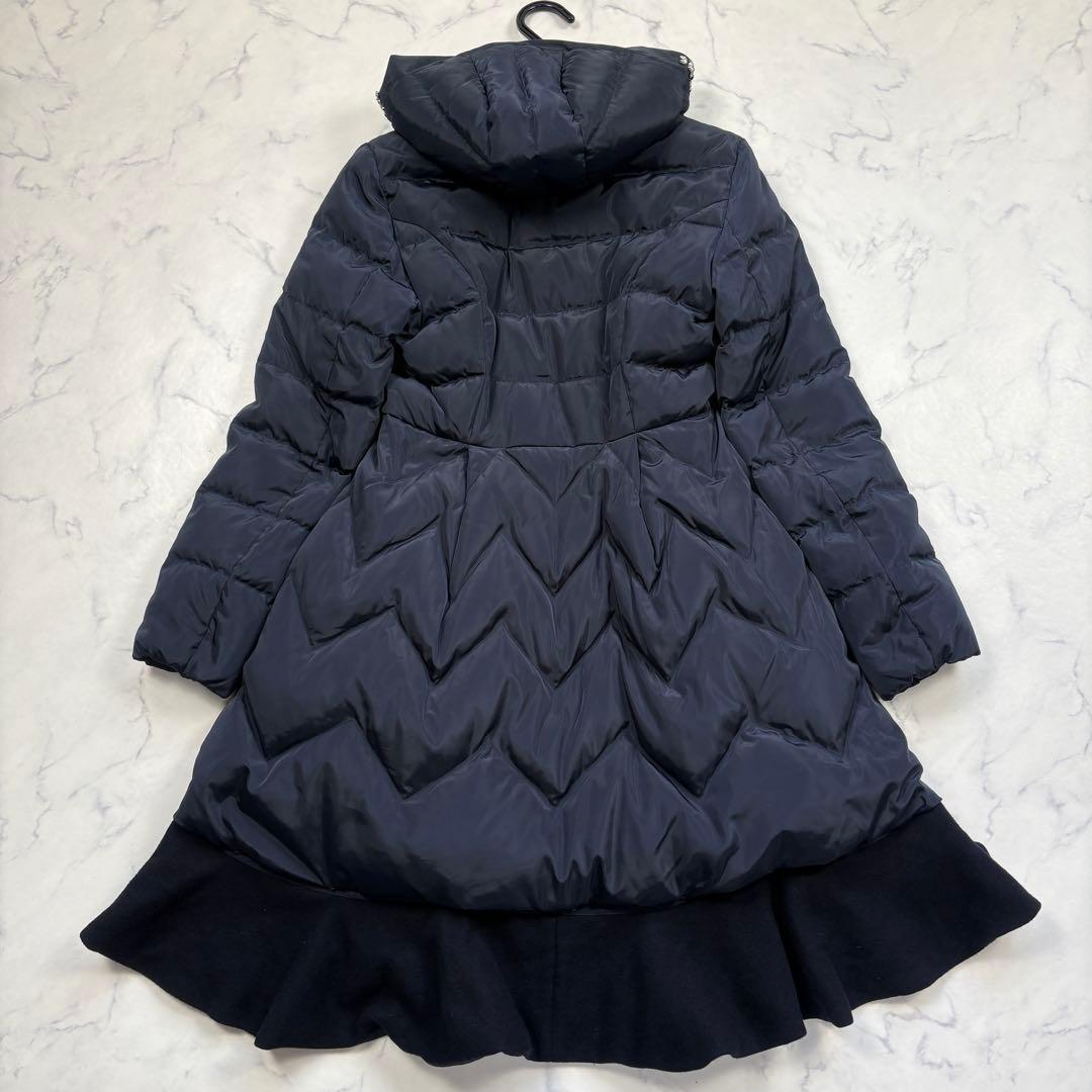 美品 チェスティ ビジュー ロング ダウンコート