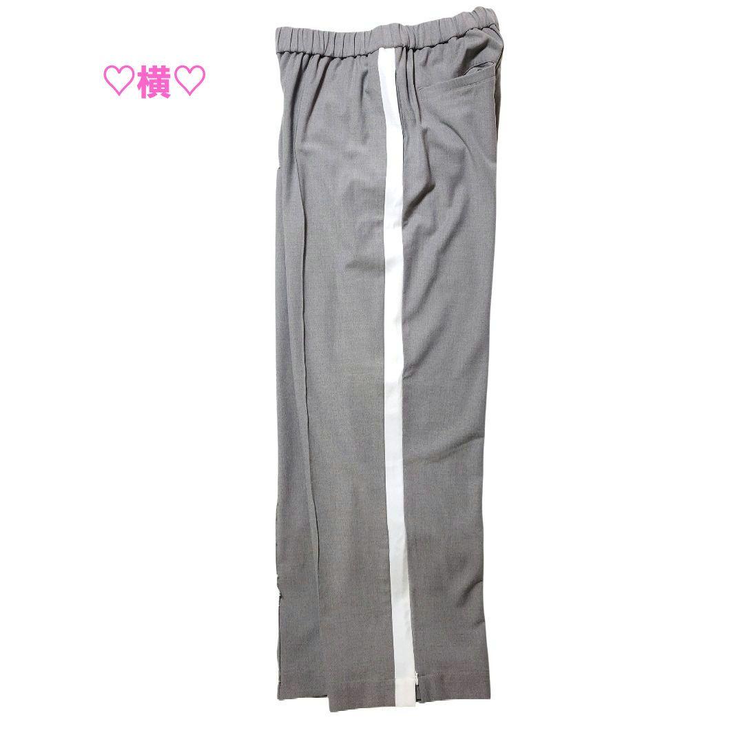♡2025winter♡トーマスマグパイ♡ストレッチ ライン パンツ グレー