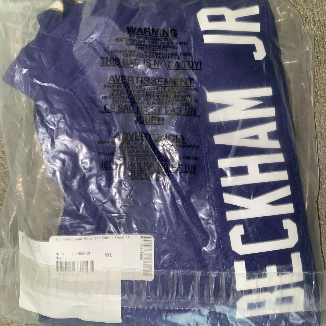 新品］NFL ボルチモア・レイブンズ ベッカム・ジュニア ユニフォーム