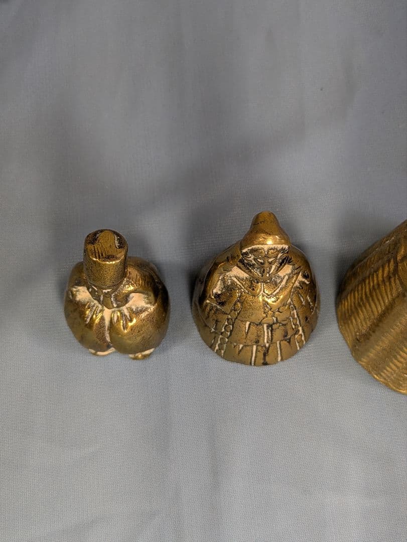 ロッタさま専用 真鍮製 ハンドベル ３点セット　フレーム2点