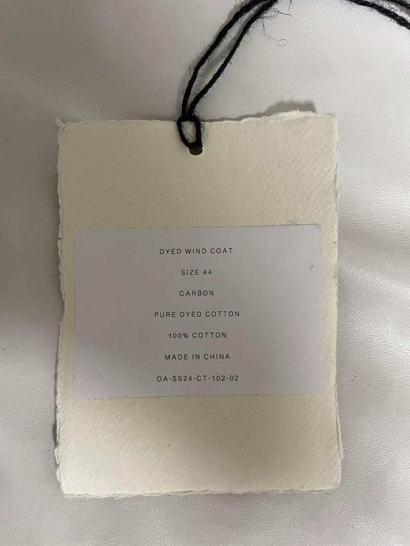 サ*可様 omar afridi 24ss dyed wind coat