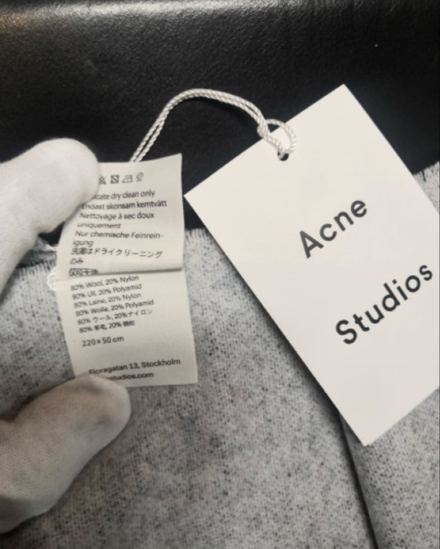 新品 アクネ ストゥディオズ Acne Studios ロゴ マフラー・ストール