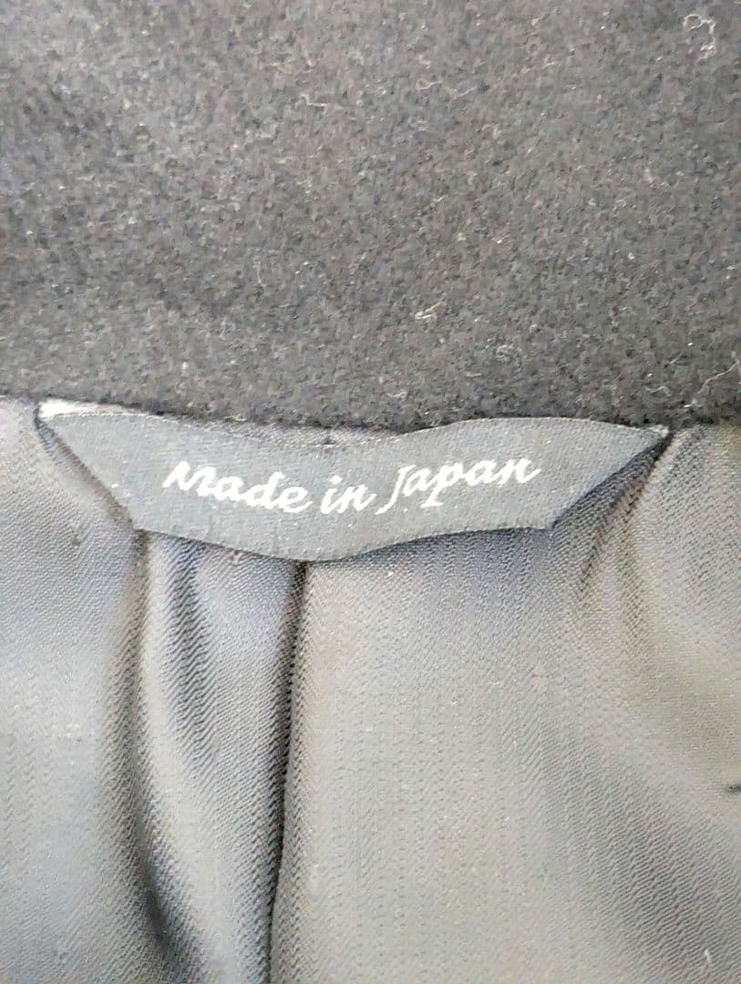 新品未使用　NOUMIカシミヤ 黒 チェスター　ショート　コート　日本製　L